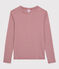 T-shirt col rond iconique en coton rayé Femme rouge SANGRIA/ MARSHMALLOW