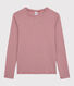 T-shirt col rond iconique en coton rayé Femme