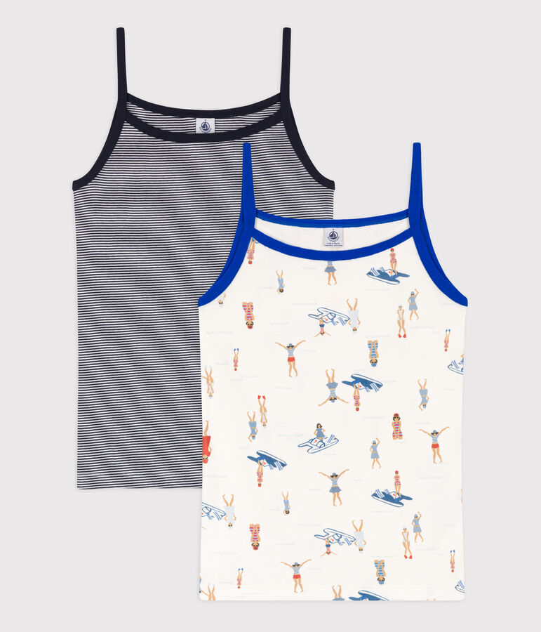 Chemises &agrave; bretelles en coton Femme multicouleur