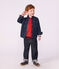 Chemise enfant en denim uni bleu