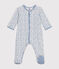 Pyjama en velours imprimé fusées bébé blanc MARSHMALLOW/blanc MULTICO