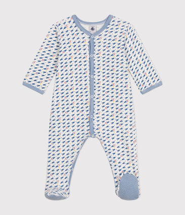 Pyjama en velours imprimé fusées bébé