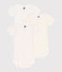 Lot de 3 bodies manches courtes coeurs en coton