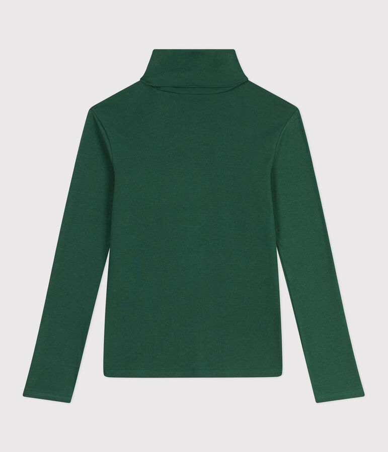 Sous-pull femme l'iconique en coton vert WILLOW