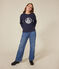 Sweatshirt en molleton femme bleu