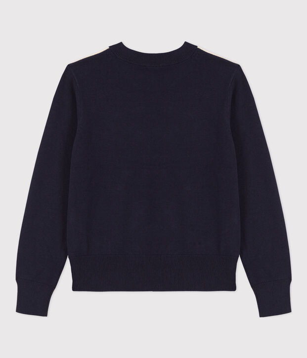 Pull marini&egrave;re coton Femme bleu/&eacute;cru/bleu