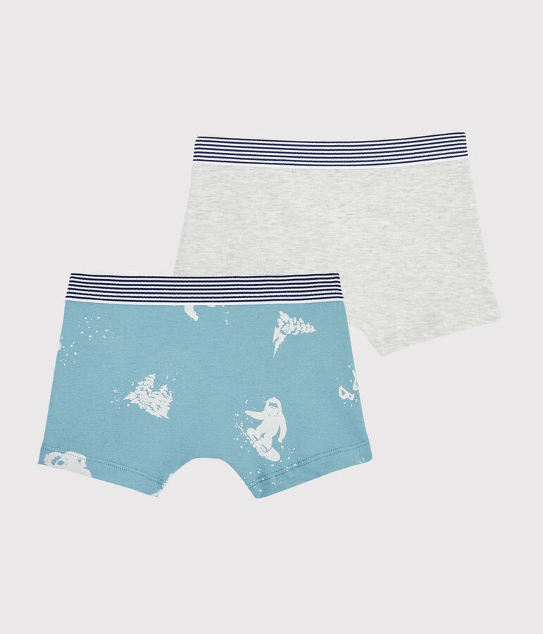 Lot de 2 boxers imprim&eacute; y&eacute;ti petit gar&ccedil;on variante 1