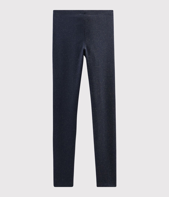 Legging en jersey enfant fille bleu SMOKING/jaune OR