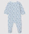Dors-bien à imprimé étoiles bleues bébé en tubique blanc MARSHMALLOW/blanc MULTICO