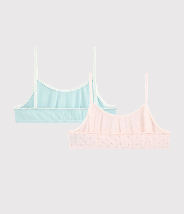 Lot de 2 brassi&egrave;res &agrave; paillettes petite fille multicouleur