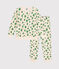 Pyjama en bouclette éponge grattée imprimée arbres enfant blanc AVALANCHE/ MULTICO