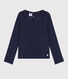 Tee-shirt manches longues en coton enfant fille