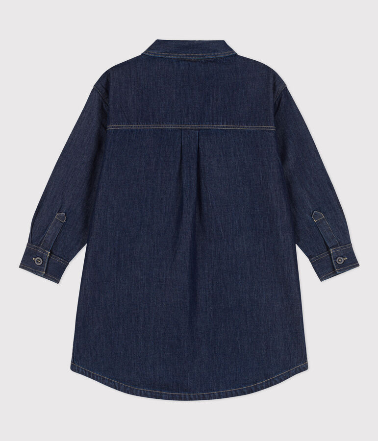 Robe manches longues en denim enfant fille bleu DENIM