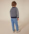 Pull rayé en laine et coton enfant bleu SMOKING/blanc MARSHMALLOW