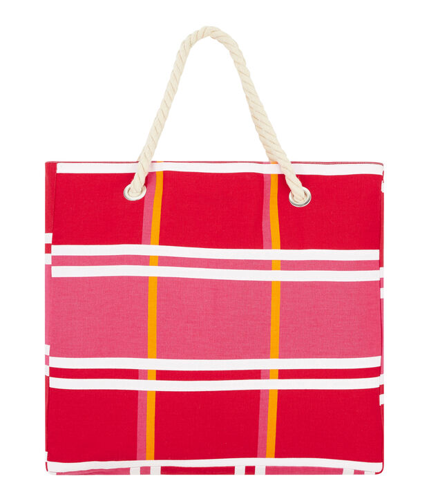 Sac de plage rose/multicouleur