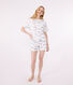 Pyjama short femme en coton imprimé Paris