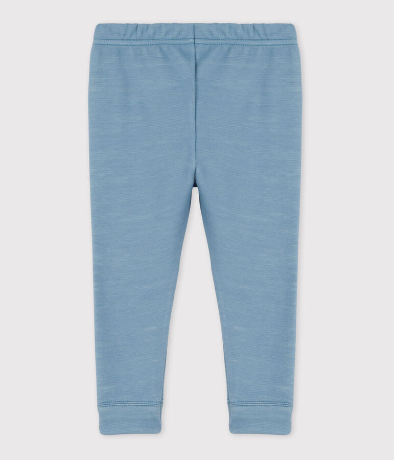 Legging b&eacute;b&eacute; en jersey laine et coton bleu