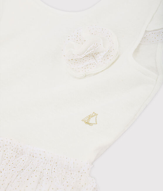Robe de cérémonie enfant fille blanc MARSHMALLOW