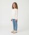 Tee-shirt manches longues en c&ocirc;te enfant fille / gar&ccedil;on blanc