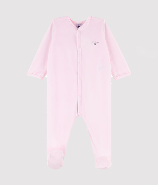 Dors-bien bébé fille en velours rose rose VIENNE