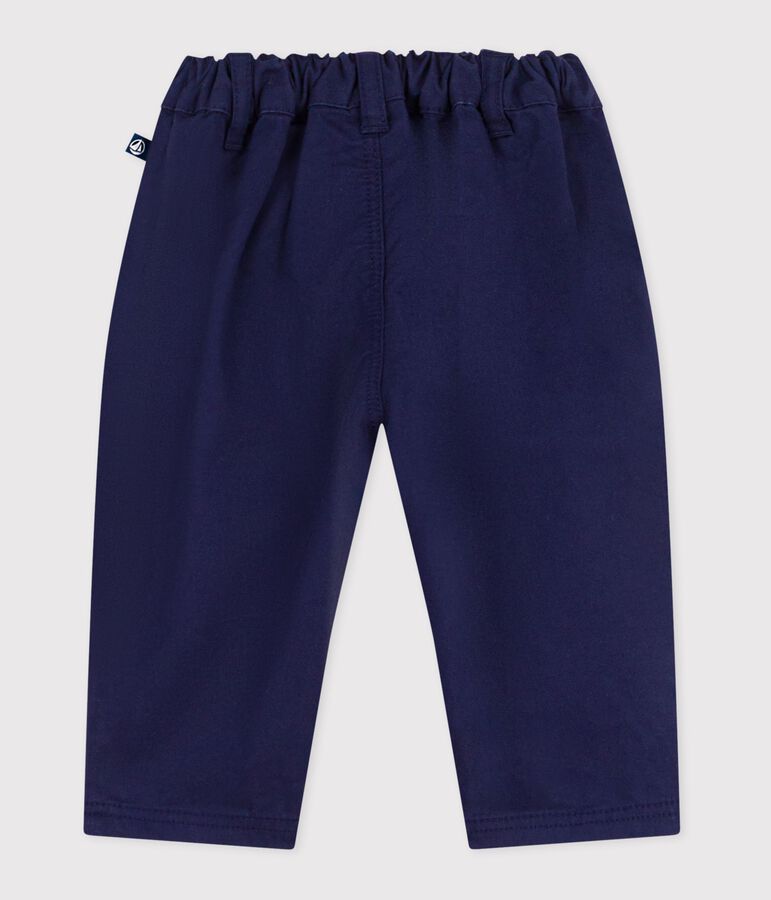 Pantalon b&eacute;b&eacute; en serge uni bleu SOIR