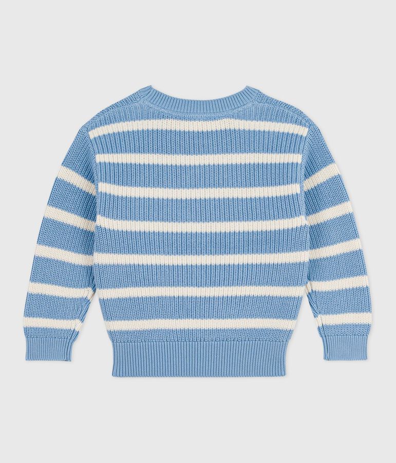 Pull enfant en tricot bleu FLO/ MILK