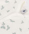 Combinaison courte bébé en coton phoques blanc MARSHMALLOW/blanc MULTICO