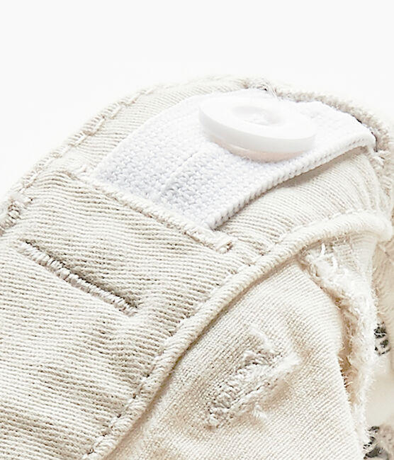 Pantalon bébé garçon en gabardine blanc Feta
