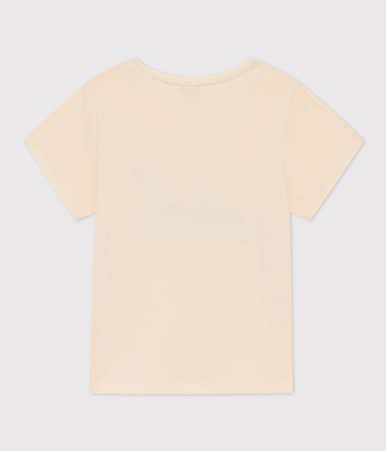 Tee-shirt imprimé en coton enfant fille blanc AVALANCHE/ MULTICO