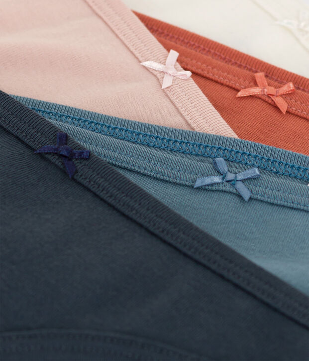 Lot 5 culottes en coton Femme multicouleur