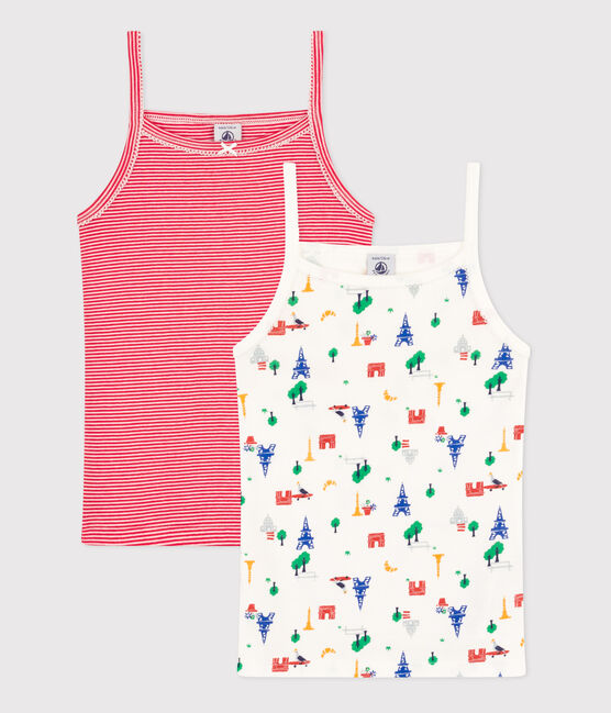 Lot de 2 chemises à bretelles Paris en coton enfant variante 1