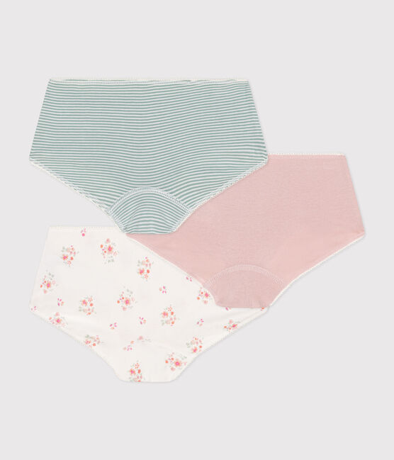 Lot de 3 shorties fleur en coton enfant variante 1
