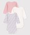 Lot de 3 bodies manches longues en coton variante 1
