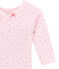 Body naissance fille manches longues imprimé rose VIENNE/blanc MULTICO