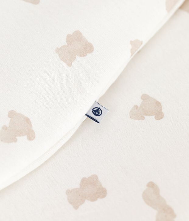 Gigoteuse b&eacute;b&eacute; en coton imprim&eacute; ours TOG 2 blanc/BRUN