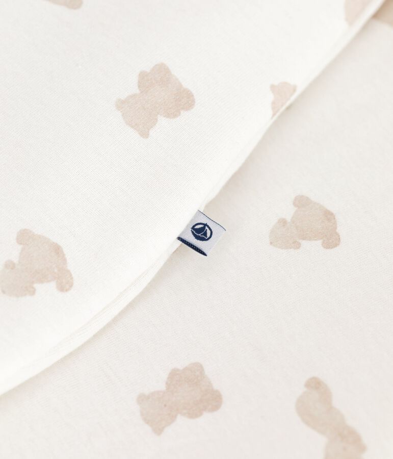 Gigoteuse b&eacute;b&eacute; en coton imprim&eacute; ours TOG 2 blanc/BRUN