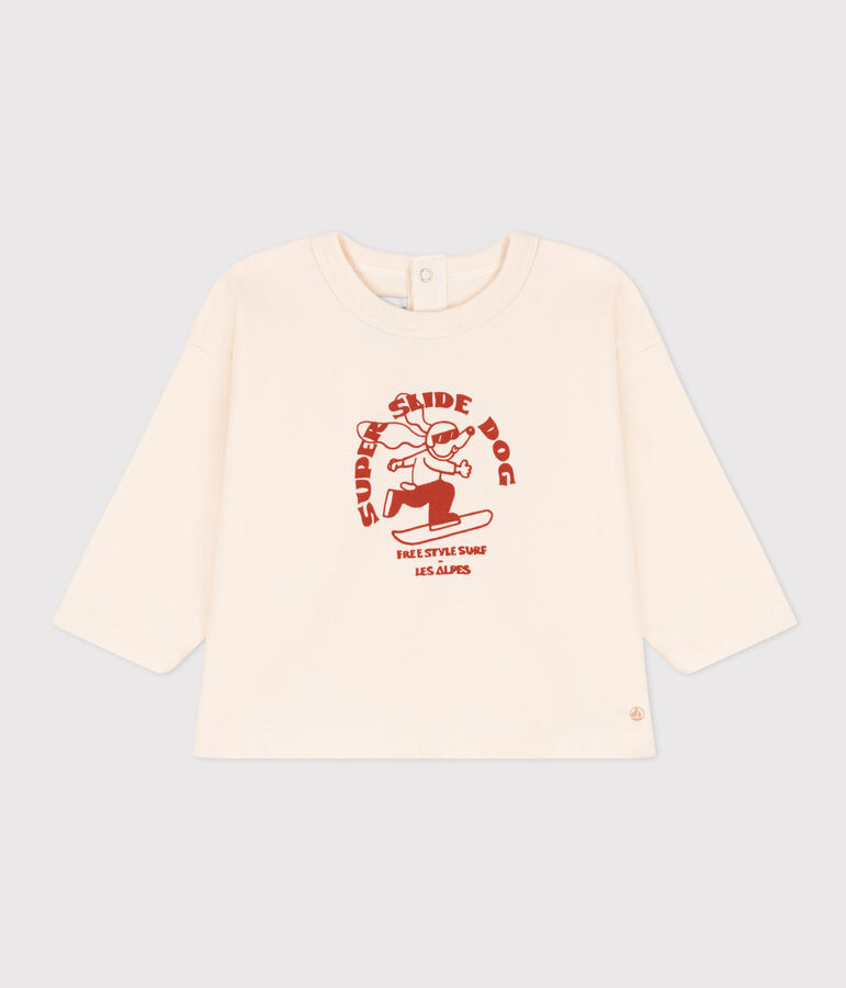 Tee-shirt manches longues en jersey b&eacute;b&eacute; AVALANCHE/ HARISSA