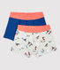 Lot de 2 boxers imprimé Paris petit garçon en coton biologique