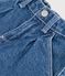 Pantalon b&eacute;b&eacute; en denim uni bleu