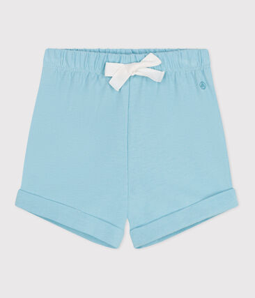 Short bébé en coton uni