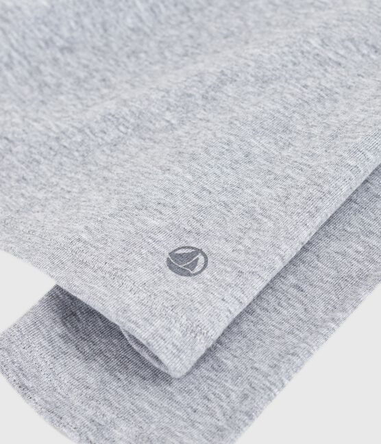 Tee-shirt femme l'iconique cocotte en coton manches longues gris FUMEE CHINE