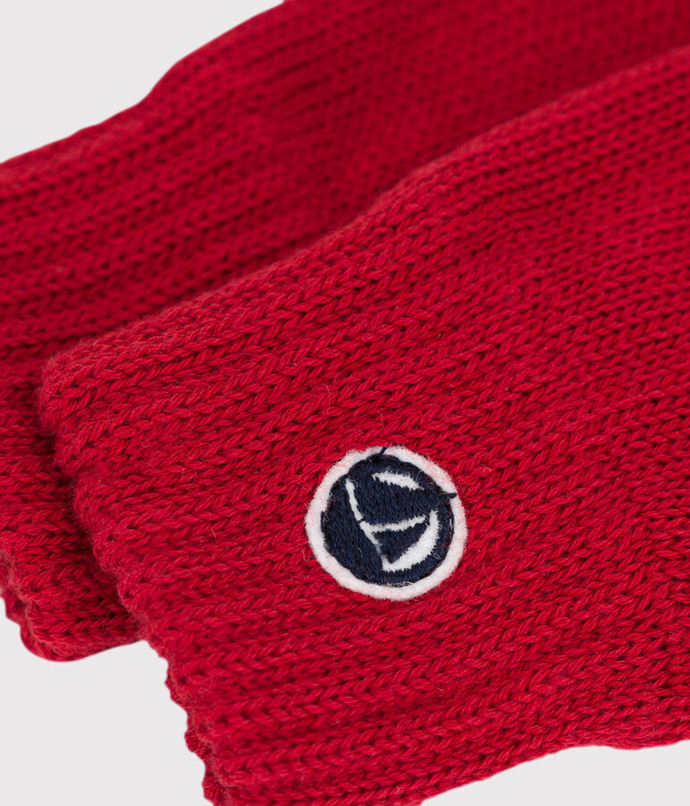 Gants enfant gar&ccedil;on-fille rouge