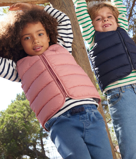 Doudoune sans manche matelassée enfant rose ROSEWOOD