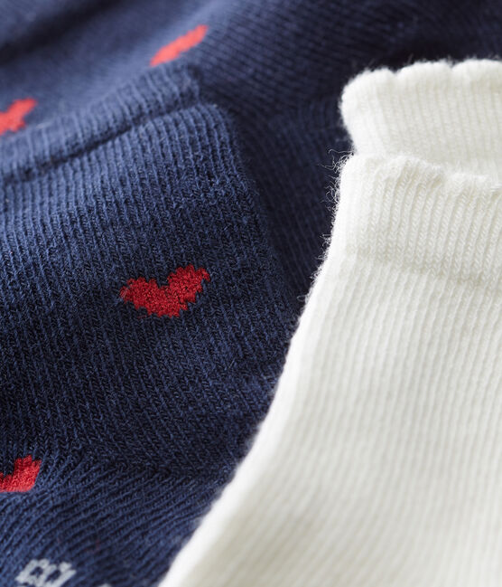 Lot de 2 paires de chaussettes bébé fille variante 1