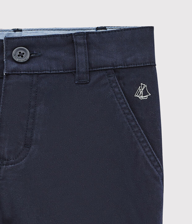 Pantalon enfant gar&ccedil;on bleu marine