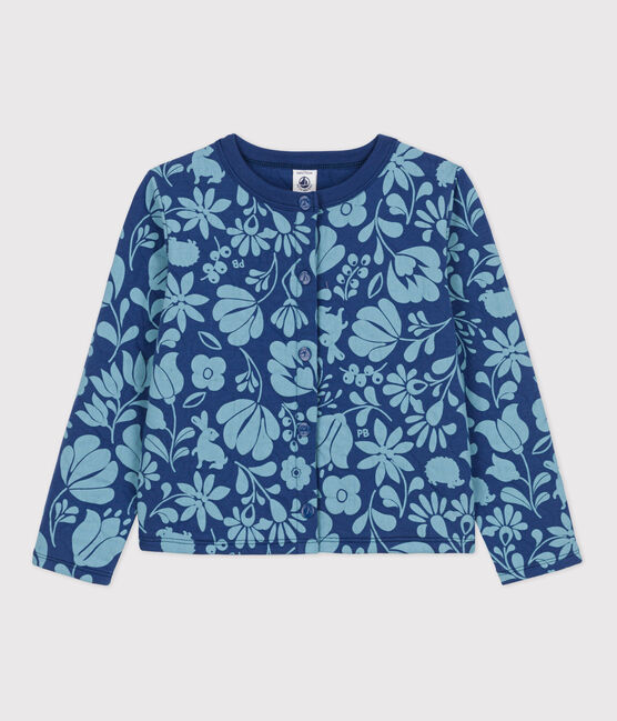 Cardigan imprimé en tubique matelassé enfant fille CREPUSCULE/ ROVER