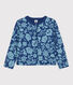 Cardigan imprimé en tubique matelassé enfant fille