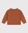 Cardigan en tricot de laine et nylon recyclé bébé marron ECUREUIL