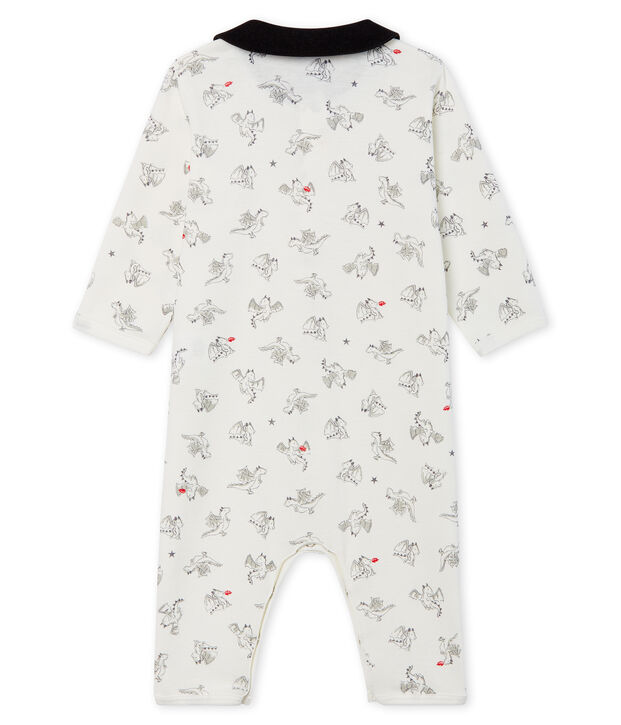 Dors bien sans pieds b&eacute;b&eacute; gar&ccedil;on en c&ocirc;te blanc/multicouleur
