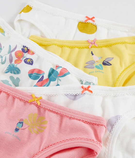 Lot de 5 culottes imprimé jungle petite fille variante 1